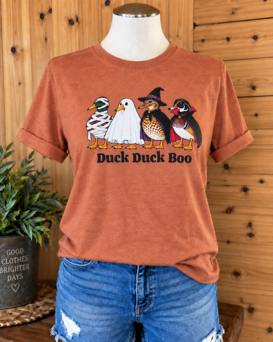 Duck Duck Boo Halloween Tee | Cute Duck Halloween Shirt | Fall Graphic Tee
